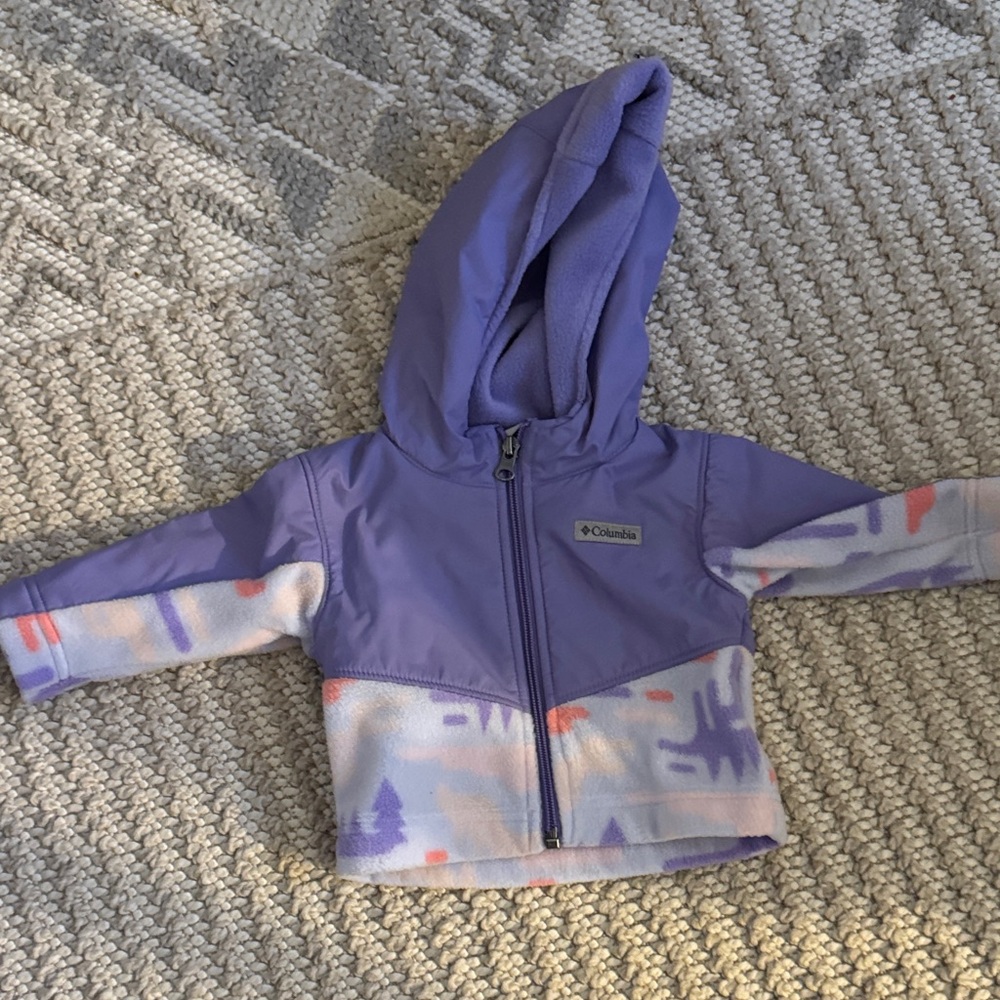 Columbia Lavender Baby Jacket with Hood